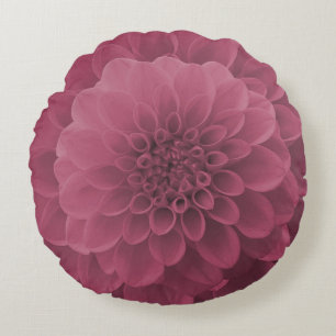 Coussins Ronds Dahlia rose
