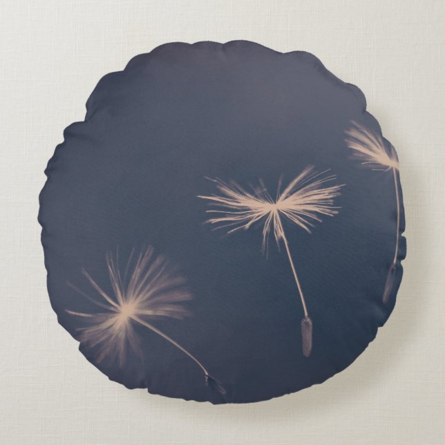 Coussins Ronds Dandelions Renaissance Force Pouvoir Lancer Oreill (Devant)