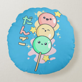 Coussins Ronds Dango de Hanami Kawaii 