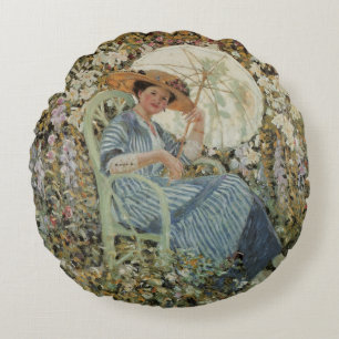 Coussins Ronds Dans le jardin, Giverny de Frederick Frieseke