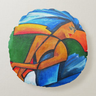 Coussins Ronds Danse dans le bleu 2008