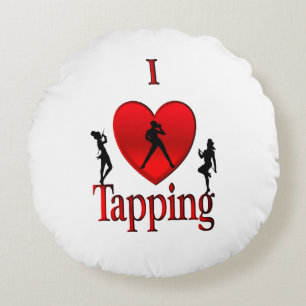 Coussins Ronds Danse I Heart Tap