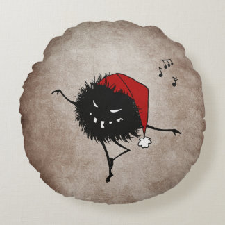 Coussins Ronds Danser sombre mal Noël Bug
