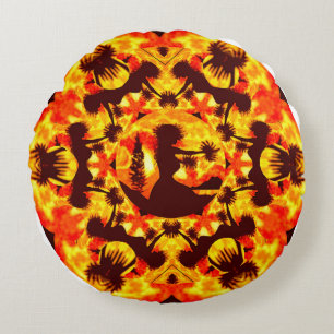 Coussins Ronds Danseurs Hula
