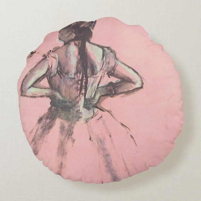 Coussins Ronds Danseuse vue de dos, mains sur les hanches par Edg (Dos)