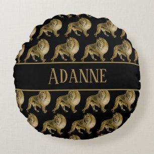 Coussins Ronds De beaux lions