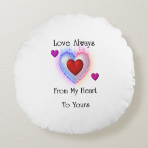 Coussins Ronds De Mon Coeur À Votre Oreiller À Jeu Rond