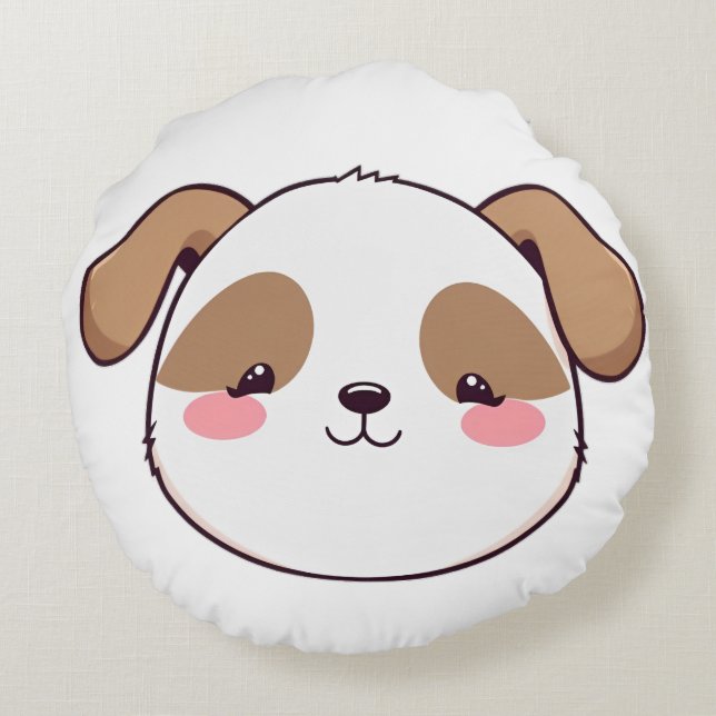 Coussins Ronds déco de chambre pour enfants mignon (Dos)