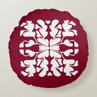 Coussins Ronds Déco rouge bourguignon