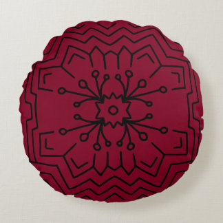 Coussins Ronds Déco rouge bourguignon