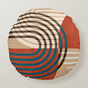 Coussins Ronds Décor contemporain mur art retro estampes ensemble