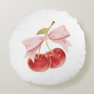 Coussins Ronds Décor de la chambre Cherche fille, Coquette Rose B