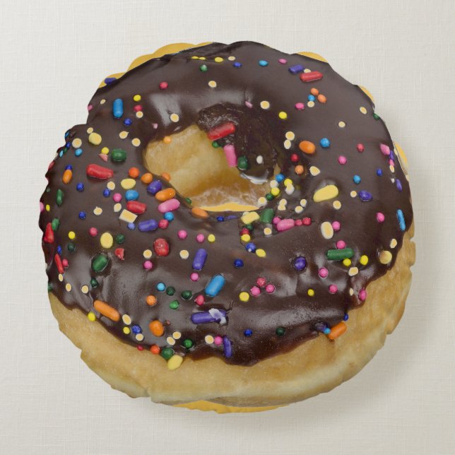 Coussins Ronds Décor de pâtisserie Ajouter un logo pour personnal (Devant)