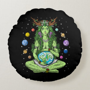 Coussins Ronds Déesse Gaia