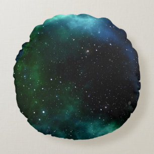 Coussins Ronds Dégradé de galaxie d'étoiles