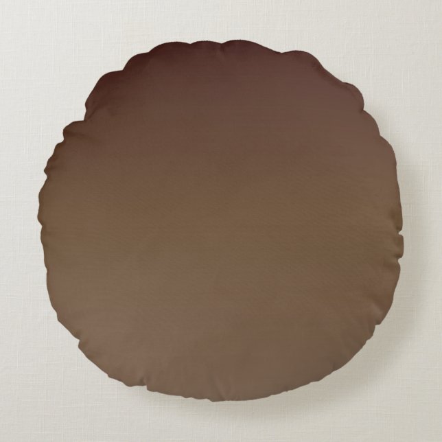 Coussins Ronds Dégradé marron (Devant)