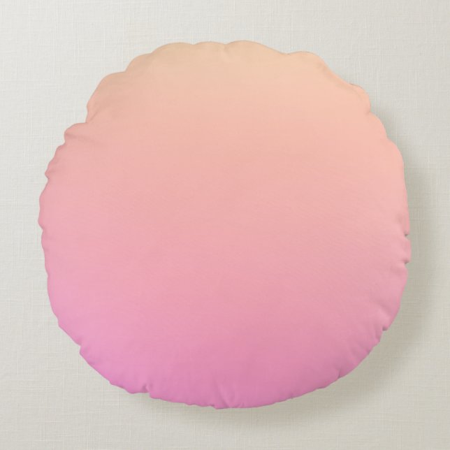 Coussins Ronds Dégradé rose et rose (Devant)