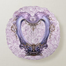 Délicat Rococo Lilac Lyra Harp Coton