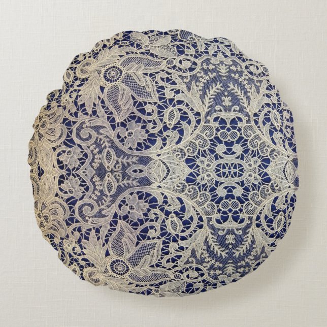 Coussins Ronds Dentelle élégante (Devant)