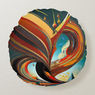 Coussins Ronds Dernière conception élégante imprimée