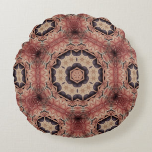 Coussins Ronds Design artistique. Motif aux motifs Art déco avec 