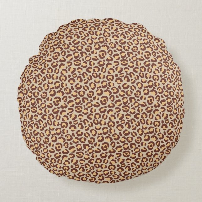 Coussins Ronds Design classique série Leopard 1 (Devant)