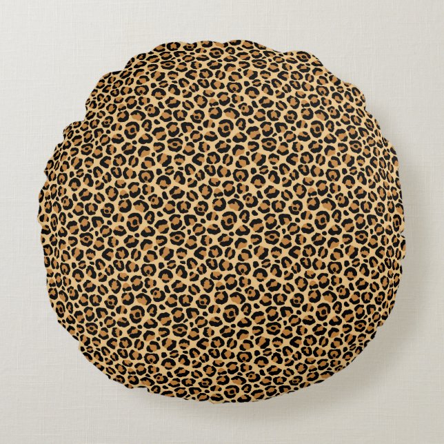 Coussins Ronds Design classique série Leopard 6 (Devant)