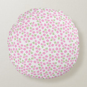 Coussins Ronds Design de printemps rose
