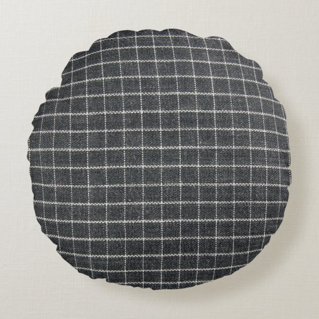 Coussins Ronds Design Tartan classique (Devant)