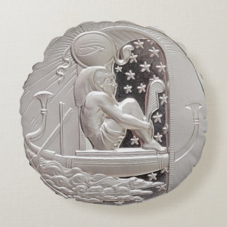 Coussins Ronds Deux ounce Silver Ra et Scarab