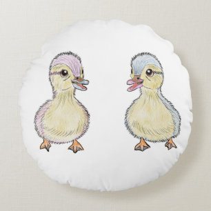 Coussins Ronds Deux petits canards