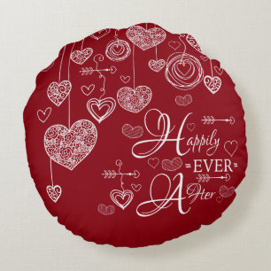 Coussins Ronds Deux Tonées Jamais Après Jeu D'Oreiller