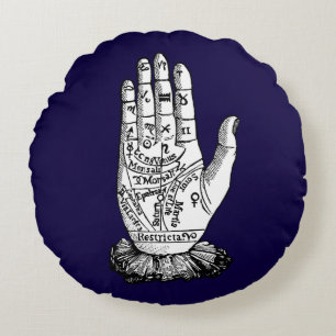 Coussins Ronds Diagramme de chiromancie, 1885