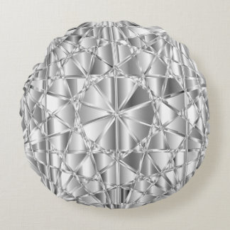 Coussins Ronds Diamant argenté