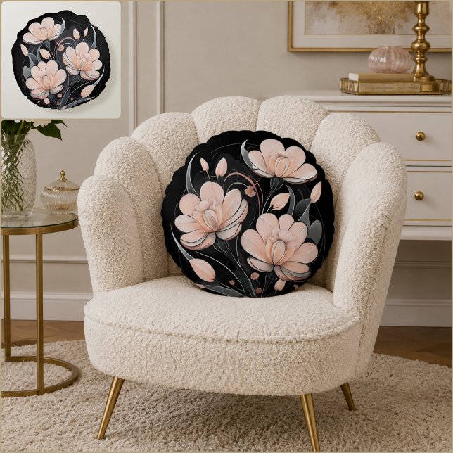 Coussins Ronds Dieux de la nature (Nature Gods Round Pillow (Front & Back)
)