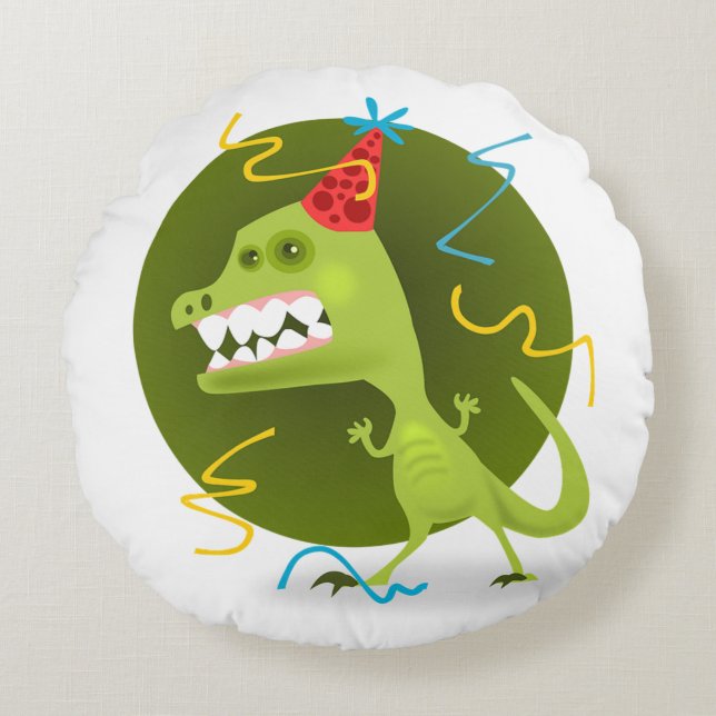 Coussins Ronds Dinosaure (Devant)