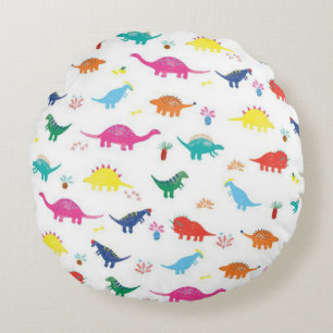 Coussins Ronds Dinosaures