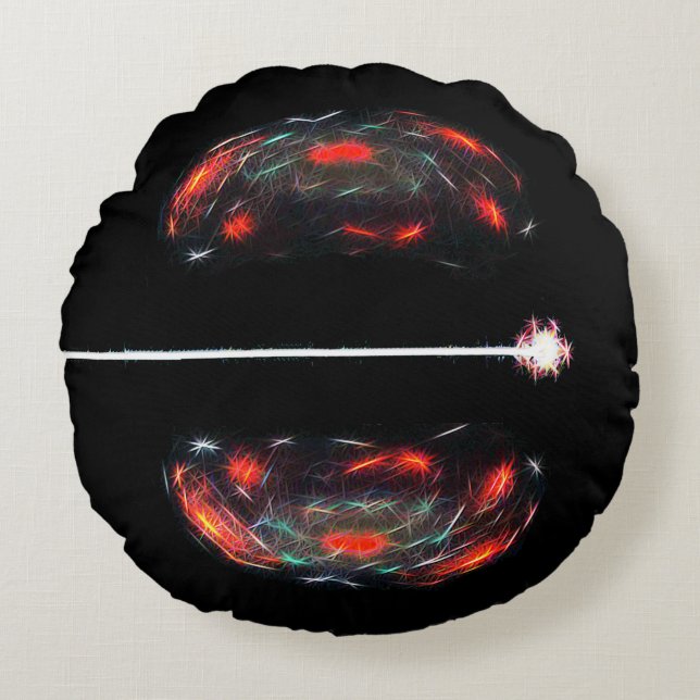 Coussins Ronds Dissolution De L'Atome (Devant)