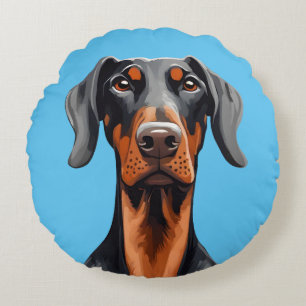 Coussins Ronds Doberman