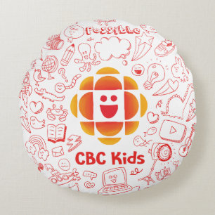 Coussins Ronds Doodle Cloud