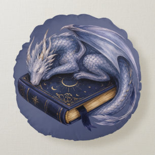 Coussins Ronds Dormir sur Grimoire, Dragon Magique