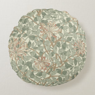 Coussins Ronds Douce Chèvre Vintage William Morris Chèvrefeuille
