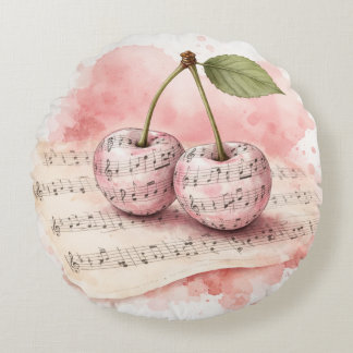Coussins Ronds Douce Harmonie Duo Cerise