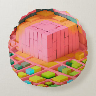 Coussins Ronds Douceur aux couleurs vives