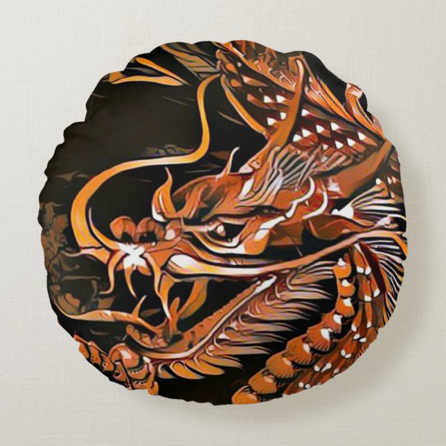 Coussins Ronds Dragon (Devant)