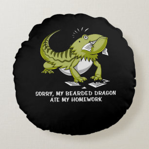 Coussins Ronds Dragon Lézard Étudiant À La Maison