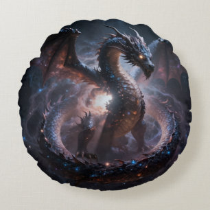 Coussins Ronds Dragon World – Le royaume du feu et de la magie