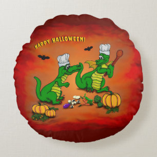 Coussins Ronds Dragons - Joyeux Halloween ! Aujourd'hui je vais c