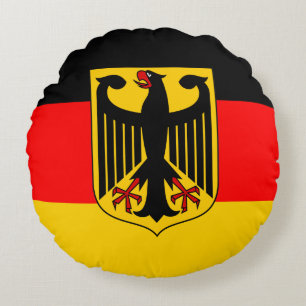 Coussins Ronds Drapeau Allemagne