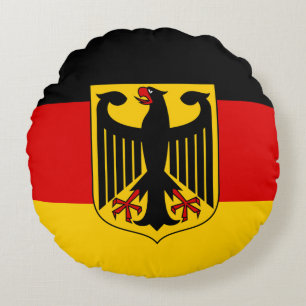 Coussins Ronds Drapeau allemand & Voyage en Allemagne, vacances /